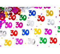 Shatchi 30Th Birthday Confetti Multicolour 1 Pack X 14 Grams Birthday Decoration Foil Metallic 1 Pack