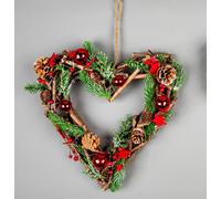 Shatchi 35cm B/O LED Twig Hanging Heart Red Shatchi Red