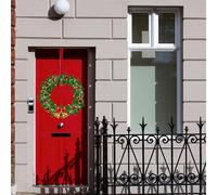 SHATCHI 1Pc Christmas Wreath Door Hanger - 38cm Metal Front Door Wreath Holder Over Door Hook for Christmas Home Office Wall Wedding Hanging Decorations Wreaths