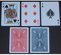 SHATCHI 4 Decks of Bicycle Playing Cards (2 x Red & 2 x Blue) Fun Card Game
