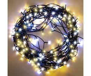 SHATCHI 400LEDs Christmas Tree Fairy String Lights 40m Lit - Multifunction 8 Light Modes, Timer, Memory, Indoor/Outdoor Low Voltage Waterproof Home Decorations