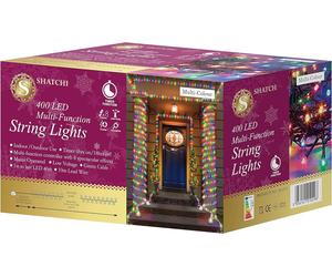 Shatchi 400LEDs Multifunction Timer String Fairy Lights 40M Indoor/Outdoor Decorations Shatchi Multicolor