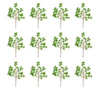 Shatchi 45Cm Artificial Dark Green Glitter Berry Picks For Christmas, Pack Of 12
