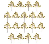 Shatchi 45Cm Artificial Gold Glitter Berry Picks For Christmas, Pack Of 18