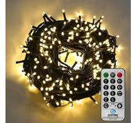 480LEDs Fairy Lights Christmas String Lights with Remote Plug Mains Powered, Timer, Multifunction, Memory, Warm White Outdoor Waterproof Garden Indoor Tree Decorations