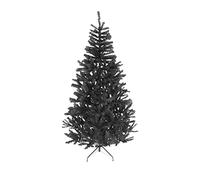 Shatchi 4FT / 1.2M Alaskan Pine Black Artificial Christmas Tree Bushy, 230 Tips Xmas Home Decorations, PVC, 120CM / 4FT Black