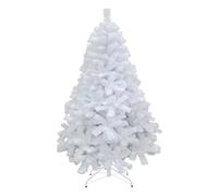 "Shatchi 4FT / 1.2M Alaskan Pine White Artificial Christmas Tree Bushy, 230 Tips Xmas Home Decorations, PVC, 120CM / 4FT White"