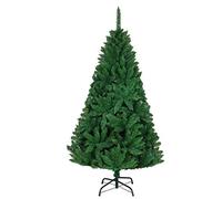 SHATCHI 4ft/1.2m Green Bushy Imperial Pine Artificial Deluxe Christmas Tree Hinged Branches 308 Pencil Point Tips with Metal Stand Xmas Home Decorations, PVC, 120 cm