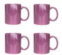 Shatchi 4Pack 11Oz Purple Sublimation Mugs Perfect For Custom Printing