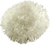 SHATCHI 4Pcs White 1.8m/6ft Xmas Metallic Chunky Tinsel Garland for Christmas Tree Hanging Decorations, PVC, 4