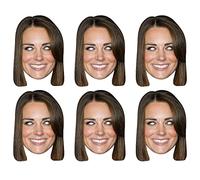 SHATCHI 5-20Pcs Royal Family Face Mask King’s Coronation Supplies Celebrities Face Masks UK Hen Night Stag Parties Fancy Dress Bulk Wholesale