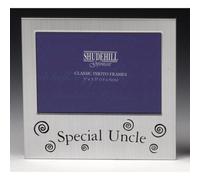 Shatchi 5" X 3" Special Uncle Photo Frame Satin Silver Occasion Gift Present 73501