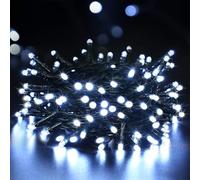 SHATCHI 50 Cool White LEDs Battery Operated Fairy Lights Waterproof Indoor/Outdoor 8 Changing Modes Timer Christmas Wedding Party Birthday Decorations