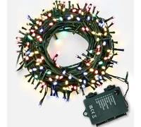SHATCHI,50 LEDs, 50 Multicolour LEDs Battery Operated Fairy Lights Waterproof Indoor/Outdoor 8 Changing Modes Timer Christmas Wedding Party Birthday Decorations