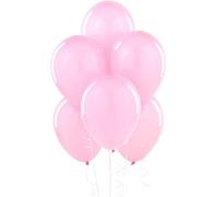SHATCHI 50 x 12 inch Light Pink Latex Balloons Helium Quality Wedding Birthday Anniversary Christening Communion Party Decorations Baloon Celebrations, 12 inch
