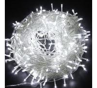 500 Cool White LEDs Multifunction Timer Clear Cable Outdoor String Fairy Lights 50M
