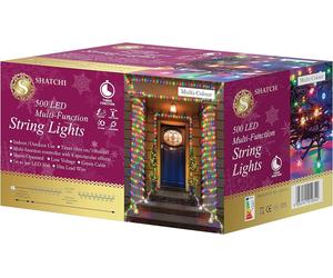 Shatchi 500LEDs Multifunction Timer String Fairy Lights 50M Indoor/Outdoor Decorations Shatchi Multicolor