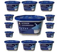 Shatchi 500Ml Moisture Absorber Dehumidifier For Damp, Mould & Odour Control - Ideal For Home & Wardrobe,pack Of 40