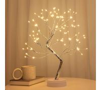 SHATCHI 50cm Tree Lamp Twig Tree 108 LEDs Warm White Birch Tree USB/Battery Operated Tabletop Bonsai Tree Wire Tree for Christmas Decorations