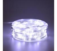 Shatchi 50m Cool White 500 LED String Lights 8 Modes Auto Timer Fairy Lights - Flexible, White