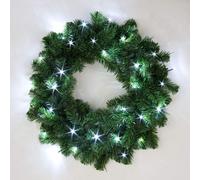 Shatchi 55cm Prelit Alaskan Pine Green Christmas Wreath Shatchi Green