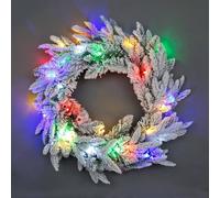 Shatchi 55cm Prelit Imperial Pine Green Christmas Wreath Shatchi Multicolor