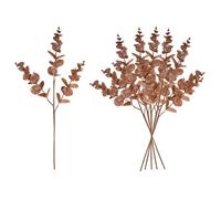 Christmas Tree Eucalyptus Stems, Artificial Picks 55cm Rose Gold 12Pcs