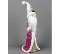 SHATCHI Burgundy Figures Reindeer Tree Unicorn Christmas Tabletop Centrepiece Showpieces Home Art & Craft Xmas Party Window Décor, 58cm Santa