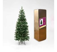 5FT/1.5M Slim Pine Green Tree Christmas with 280 Pencil Point Tips