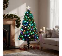 Shatchi 5Ft/150Cm Diamonds Fibre Optic Christmas Tree Led Pre-Lit