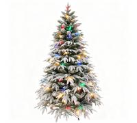 Shatchi 5FT Prelit Green Lapland Fir Christmas Tree Multicolour LEDs Shatchi Green 5ft