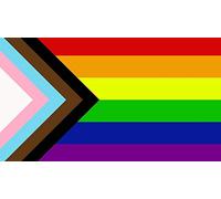 SHATCHI 5ft x 3ft Gay Lesbian Love Gender Diversity Pansexual/Non-Binary/Genderfluid Celebration Supporter Fans Parade Wedding Gifts Decorations, LGBTQ Trans