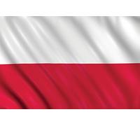 SHATCHI 5ft x 3ft National Flags Events Pub BBQ Decorations for Rugby Cricket Football Sports 2023 World Cup Banner Fan Support Table Cover, Polyester, Poland