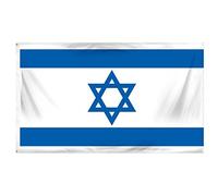 SHATCHI 5ft x 3ft National Flags Events Pub BBQ Decorations for Rugby Cricket Football Sports 2023 World Cup Banner Fan Support Table Cover, Polyester, Israel