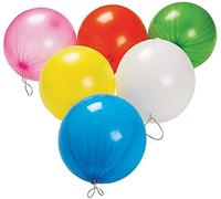 SHATCHI 5pcs-100pcs Large Punch Balloons with Elastic Multi Coloured Loot Bag Party Gifts Stocking Fillers Pinata Toys Wholesale Bulk Buy