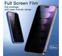 SHATCHI 5 In 1 for iPhone 15 Pro Max Clear Case Cover, 2Pcs Privacy Screen Protector, 2Pcs HD Camera Lens Protector [Not-Yellowing & Military Drop Defence] Shockproof Phone Case 6.7 inch