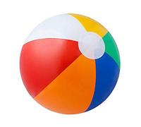 SHATCHI 6 Pcs 16 Inch Inflatable Rainbow Beach Ball, Multicolour Blow Up Pool Toy for Swimming Pool Parties, Summer Outdoor Water Games, Holiday Beach Play, Garden Fun and Pool Party Decoration
