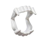 Shatchi 6 Pk Halloween White Fangs - Vampire Fake Teeth Costume Accessories