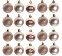 60mm/6Pcs Christmas Baubles Shatterproof Rose Gold, Christmas Tree Decorations Ball Ornaments Balls Xmas Hanging Decorations Holiday Decor - Shiny,Matte,Glitter