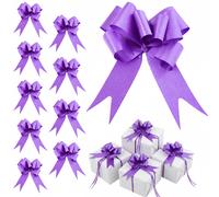 Shatchi 60pcs Purple 30mm/3cm Pull Bows Gift Wrap & Hampers Shatchi Purple
