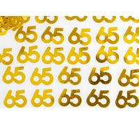 Shatchi 65Th Birthday Confetti Gold 1 Pack X 14 Grams Birthday Decoration Foil Metallic 1 Pack