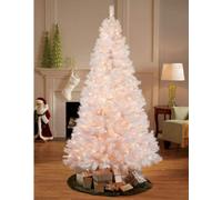 Shatchi 6FT Prelit White Alaskan Pine Christmas Tree Warm White LEDs Shatchi White 6ft