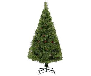 Shatchi 6ft Traditional Christmas Tree Boulder Pine with Berry