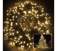 SHATCHI 750 LEDs Fairy String Lights Warm White Indoor/Outdoor Christmas Tree/Home/Party/Wedding/Garden Decorations Green Cable 8 Modes Mains Powered Memory Auto Timer