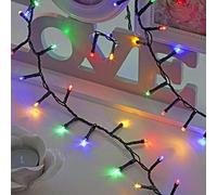 SHATCHI 750LEDs Christmas Tree Compact Cluster Fairy Lights Multifunction 8 Light Modes, Timer Green Cable Indoor/Outdoor Low Voltage Holiday Home Decorations