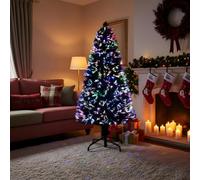 Shatchi 7Ft/210Cm Multicolour Fibre Optic Christmas Tree Led Pre-Lit