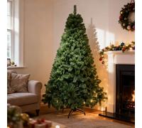 Shatchi 7Ft Green Alaskan Pine Christmas Tree With Metal Stand
