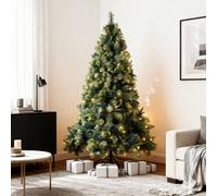 Shatchi 7Ft Pre-Lit Kentucky Pine Luxurious Artificial Green Christmas Tree