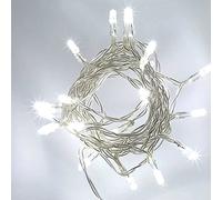 SHATCHI 80 Cool White LED Lights Clear Cable Battery Operated Fairy String Christmas Tree Wedding Party Birthday Garden Party Window Decorations