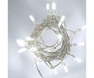 SHATCHI 80 Cool White LED Lights Clear Cable Battery Operated Fairy String Christmas Tree Wedding Party Birthday Garden Party Window Decorations